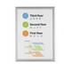 Durable Aluminium Snap Frame Retail Clip Poster Holder Notice Board - A2