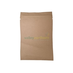 Paper Bags - Brown Paper Resealable Bags - (h)229 x (w)152mm - Pack 1000