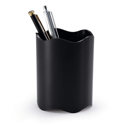 Durable TREND Pen Pot Pencil Holder Desk Tidy Organiser - 6 Pack - Black