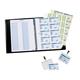 Durable PU Leather GDPR Visitor Book - 100 Name Badges & Security Sheet - Blue