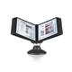 Durable SHERPA MOTION 360 Degree Desk Display Panel Stand - 10 Panels - A4 Black