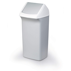 Durable DURABIN Contemporary Grey Square Recycling Bin + Swing Lid 40L - 2 Pack