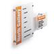 Durable CRYSTAL Frameless Acrylic Door Sign Holder Wall Mounted - 148x148mm