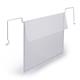 Durable Wire Hanging Document Pocket - 50 Ticket Holders With Flaps - A5 Clear