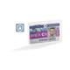 Durable Permanent High Security ID Card Holders for Lanyards - 10 Pack - Clear