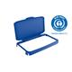Durable 60L Hinged Bin Lid Blue - Recycling Bin Lid - Food Safe - DURABIN