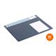 Durable Calendar Desk Mat Clear Overlay Notes Protector Pad - 65x48 cm - Blue