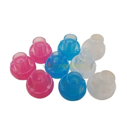 Oral Syringe Accessories - Precision  Tips/Caps for 1ml Syringe - Transparent - Pack 100