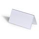 Durable Clear Plastic Table Place Name Holders and Inserts - 25 Pack - 52x100mm