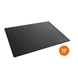 Durable Clear Overlay Desk Mat Notes Protector Pad - 5 Pack - 53x40 cm - Black