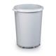 Durable 40L Round Waste Bin Grey - Strong Food Safe Bin - DURABIN