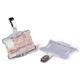 Durable Security Pass Plastic ID Badge Card Holders with Clip - 25 Pack - Clear