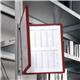Durable VARIO WALL 5 Panel Magnetic Display Panel Document Holder - A4 Red