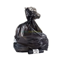 Janitorial - Black Refuse Sacks on a Roll - 140 gauge - Pack 200