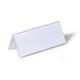 Durable Clear Plastic Table Place Name Holders and Inserts - 25 Pack - 61x150mm