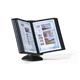 Durable SHERPA MOTION 360 Degree Desk Display Panel Stand - 10 Panels - A4 Black