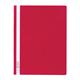 Durable Clear View Project Folder Report File + Filing Strip - 25 Pack - A4+ Red