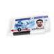 Durable PUSHBOX Security Pass ID Card Holders - 10 Pack - Clear