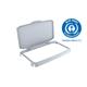 Durable 60L Hinged Bin Lid Grey - Recycling Bin Lid - Food Safe - DURABIN