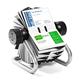 Durable VISIFIX 400 Card Rotary Business Card Holder File - A-Z Index - Silver