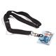 Durable CARD FIX Safety-Release Lanyard Name Badge ID Holder - 10 Pack - Black