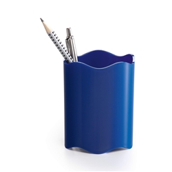 Durable TREND Pen Pot Pencil Holder Desk Tidy Organiser - 6 Pack - Blue