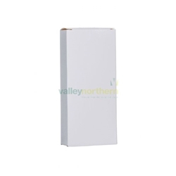 White Cardboard Cartons Folding Box  - PurePac  Tablet Cartons - (h)136 x (w)60 x (d)25mm - Pack 250