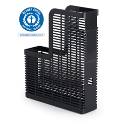 Durable OPTIMO Magazine Rack Recycled Plastic Desk Organiser - 6 Pack - A4 Grey