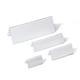 Durable Clear Acrylic Table Place Name Holders and Inserts - 10 Pack - 61x210mm