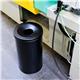 Durable Fire Extinguishing Metal Waste Bin - TUV Certified - 60L - Black