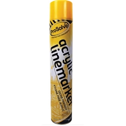 ProSolve Acrylic Linemarker, Line Marking Paint, Yellow, 750ml, Aerosol