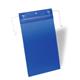 Durable Wire Hanger Ticket Holder Document Pocket Portrait - 50 Pack - A4 Blue