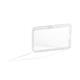 Durable Permanent High Security ID Card Holders for Lanyards - 10 Pack - Clear
