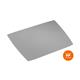 Durable ARTWORK Overlay Desk Mat with Clear Anti-Glare Cover - 5 Pack - Grey