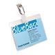 Durable Clip Name Tag ID Badge Card Holders + Inserts - 50 Pack - 54 x 90mm