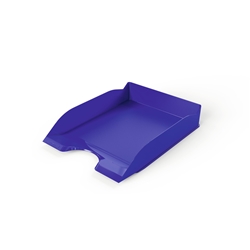 Durable Stackable Letter Tray - Document Paper File - 6 Pack - A4+ Blue