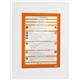 Durable DURAFRAME Self Adhesive Magnetic Signage Frame - 2 Pack - A4 Orange