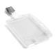 Durable Enclosed DUO 2 Card Clip Security Pass ID Badge Holder - 25 Pack - Clear