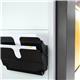 Durable A4 Magnetic Literature Holder - Dual Wall Display - FLEXIPLUS - Black