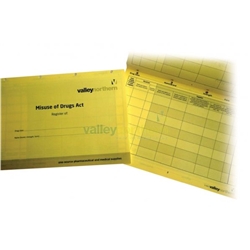 Stationery - Pads & Books - Misuse of Drugs Register Insert Books - Pack 10