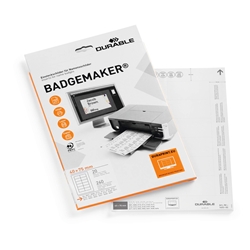 Durable BADGEMAKER Printable Name Badge Inserts - 240 Cards - 40x75mm