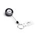 Durable Secure Retractable Keyring Badge Reel for IDs & Keys - 10 Pack - Black