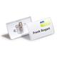 Durable CLICK FOLD Convex Clip & Pin Name Tag Badge Holder - 25 Pack - 40 x 75mm