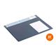 Durable Calendar Desk Mat Clear Overlay Notes Protector Pad - 65x48 cm - Blue