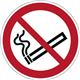 Durable Adhesive ISO 'No Smoking' Prohibition Sign Safety Floor Sticker - 43cm