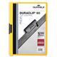 Durable DURACLIP 60 Sheet Document Metal Clip File Folder - 25 Pack - A4 Yellow
