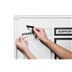 Durable DURAFRAME TOP Magnetic Signage Title Frame for A3 - 5 Pack - Black