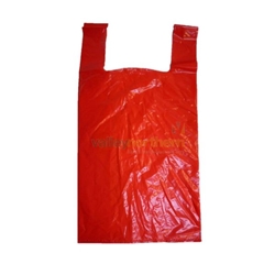 Plastic Bags - Bags - Red Carrier (h)533 x (w)279 x (g)150mm - Pack 1000