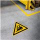 Durable Adhesive ISO 'Caution Forklifts' Sign Safety Floor Sticker - 43cm