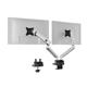 Durable SELECT PLUS Dual Arm Monitor Mount Desk Clamp for 2 Screens - 17 - 32in